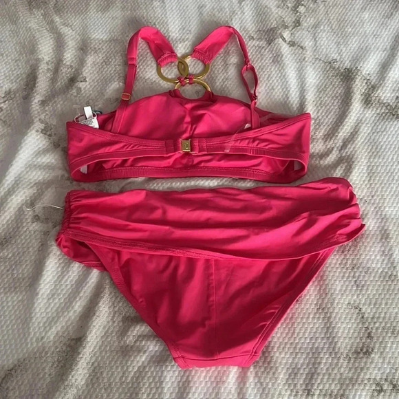 Bleu by Rod Beattie Ring-Neckline Bikini Top and Bottom Size 4 - Picture 8 of 10